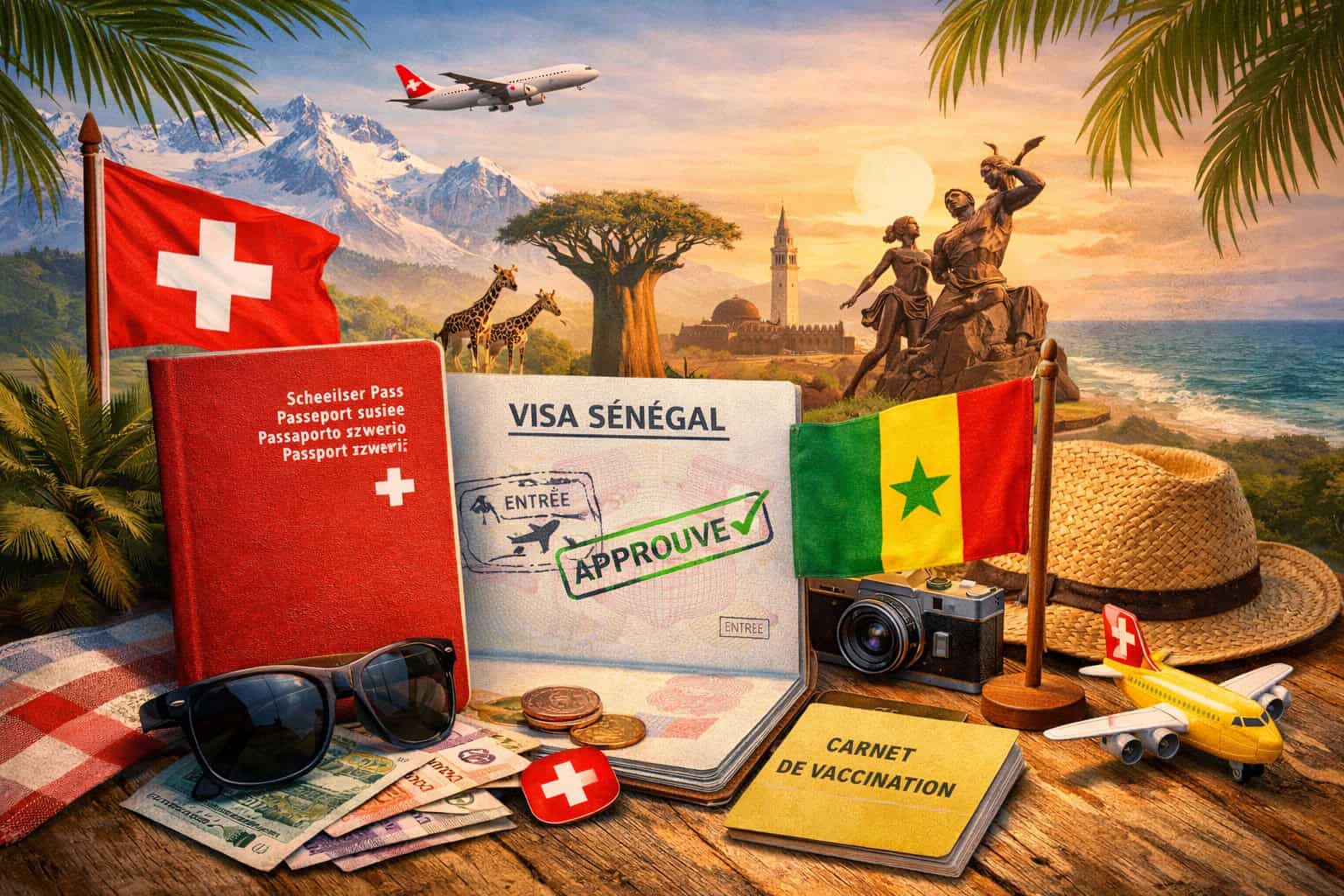 Visa et formalités Sénégal passeport suisse