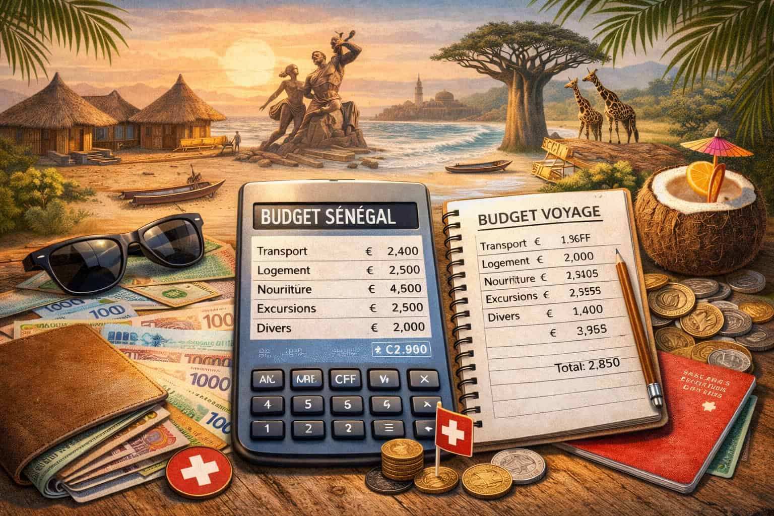 Budget voyage Sénégal en CHF